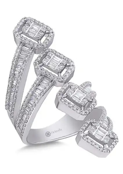 1,79 Karat Pırlanta Baget Yüzük fiyatları