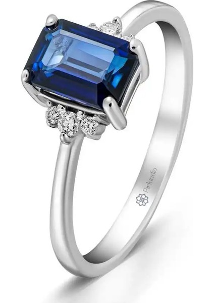 1,18 Karat Pırlanta Safir Yüzük fiyatları