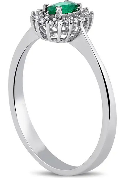 0,42 Karat Pırlanta Zümrüt Yüzük fiyatları