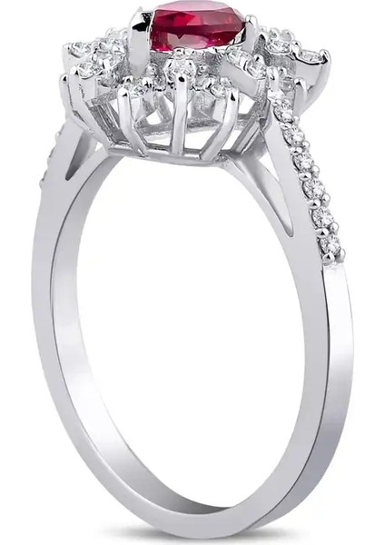 1,24 Karat Pırlanta Yakut Yüzük fiyatları