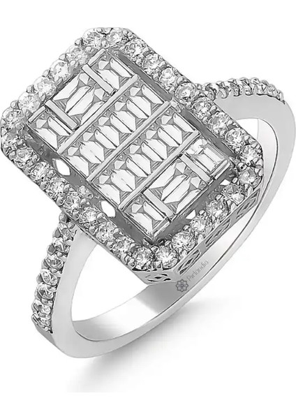 0,98 Karat Pırlanta Baget Yüzük fiyatları