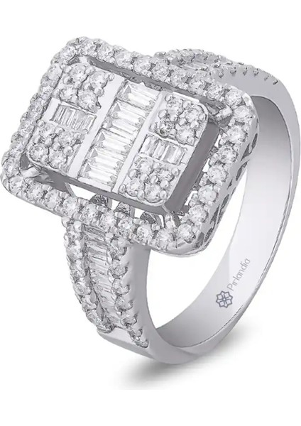 1,12 Karat Pırlanta Baget Yüzük fiyatları