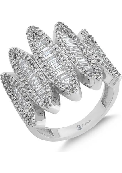 1,66 Karat Pırlanta Baget Yüzük