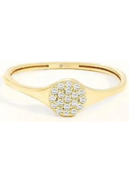 0,08 Karat Pırlanta Yuvarlak Yüzük