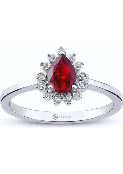 0,62 Karat Pırlanta Yakut Yüzük