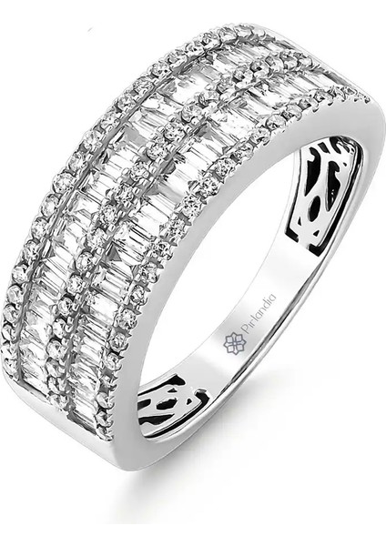 1,41 Karat Pırlanta Baget Yüzük fiyatları