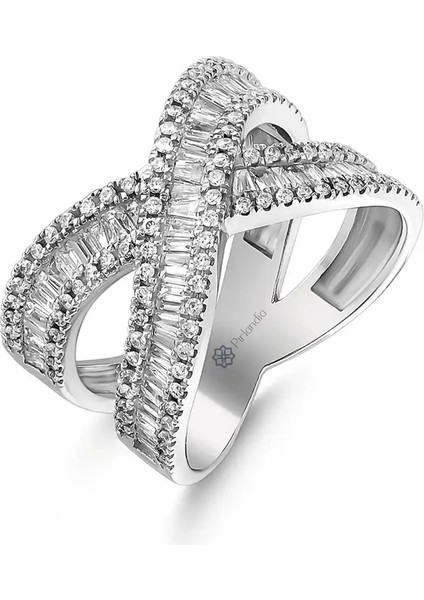 1,17 Karat Pırlanta Baget Yüzük fiyatları