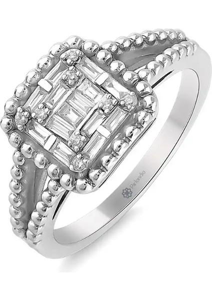 0,26 Karat Pırlanta Baget Yüzük fiyatları