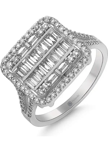 0,96 Karat Pırlanta Baget Yüzük fiyatları