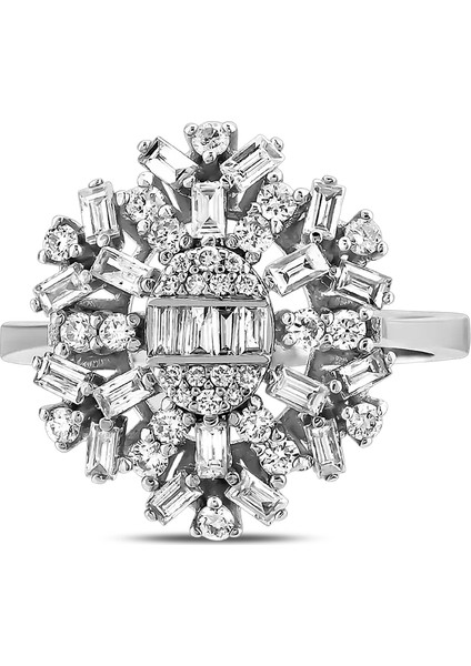 1,02 Karat Pırlanta Baget Yüzük