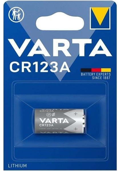Varta CR123A 3 Volt Lityum Pil Tekli