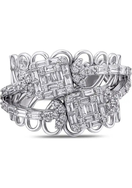 0,89 Karat Pırlanta Baget Yüzük