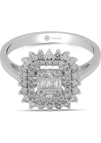 0,42 Karat Pırlanta Baget Yüzük fiyatları