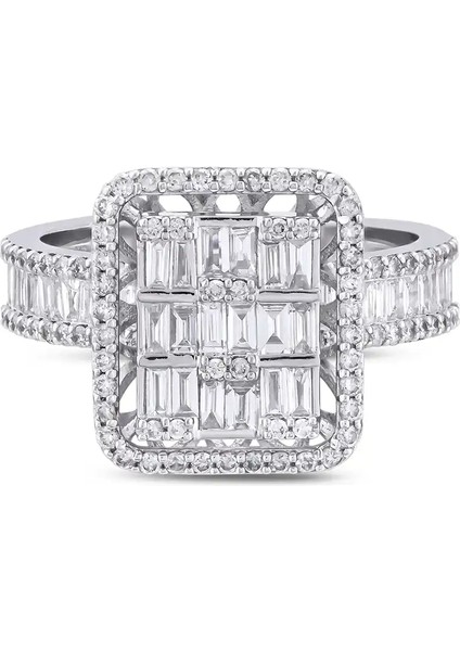 1,09 Karat Pırlanta Baget Yüzük