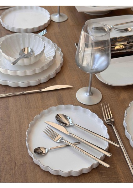 Yemek Takımı Royal Charme Twist Silver 84 Parça 6 Kişilik fırsatları