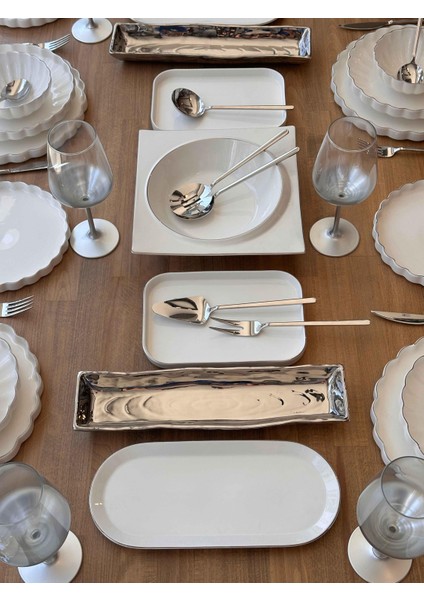 Yemek Takımı Royal Charme Twist Silver 84 Parça 6 Kişilik indirimleri