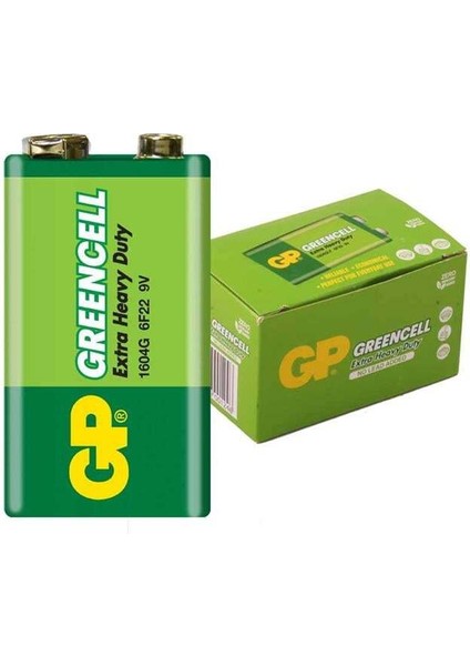 Gp 1604G-B Greencell 9 Volt Pil (10'lu Paket)