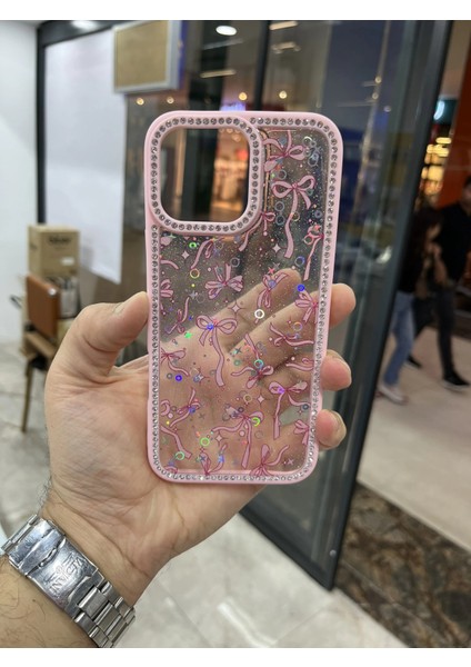 Iphone 15 Pro Max Kenarları Elmas Taşlı Kapak Premium Darbe Korumalı Kılıf indirimleri