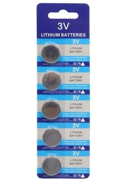 Powermaster PM-9535 CR2016 3 Volt Lityum Para Pil (5'li Paket)