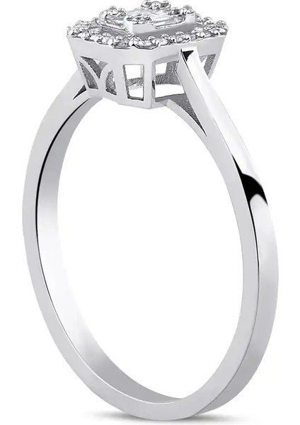 0,14 Karat Pırlanta Baget Yüzük fiyatları