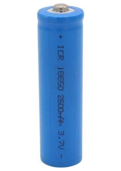 Powermaster 3.7 Volt 2200 Mah Li-Ion 18650 Başlıklı Şarj Edilebilir Tekli Pil