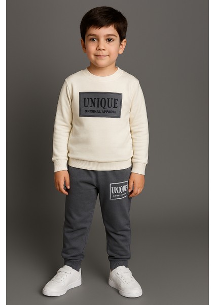 Unıque Baskı 2 Ip Erkek Çocuk Eşofman Takım