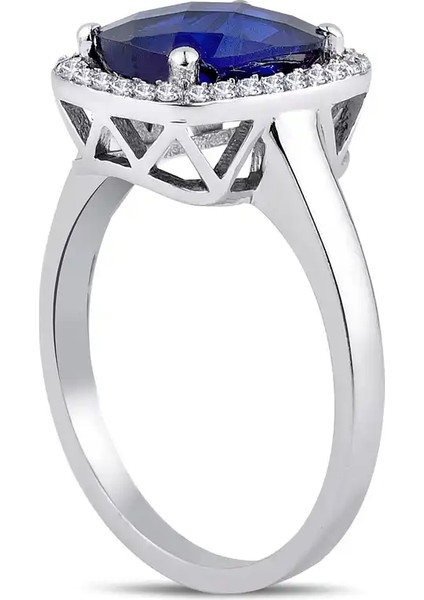 2,30 Karat Pırlanta Safir Yüzük fiyatları