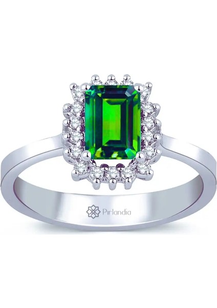 1,22 Karat Pırlanta Zümrüt Yüzük