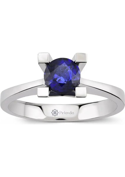 1,00 Karat Safir Tektaş Yüzük