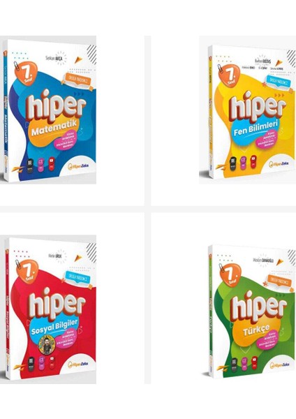 Hiperzeka 7. Sınıf Hiper Tüm Dersler Konu Anlatımlı Soru Bankası