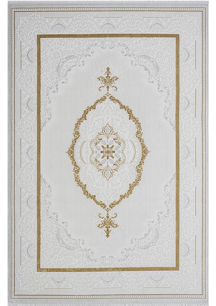 Nexus NX001A Krem Halı Klasik Desen Antialerjik Pamuk Taban Salon Halısı Yatak Odası Mutfak Koridor modelleri