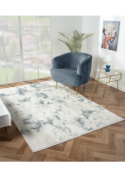 Nexus NX009A Krem Halı Modern Desen Antialerjik Pamuk Taban Salon Halısı Yatak Odası Mutfak Koridor
