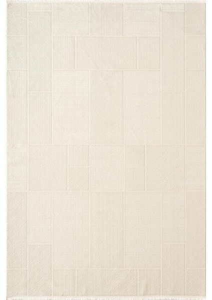 Quatro QU013A Beyaz Halı Modern Desen Pamuk Taban Salon Halısı Yatak Odası Mutfak Koridor fiyatları