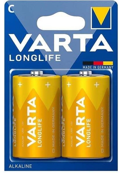 Varta Longlife Power Alkalin Orta Boy C Pil (2'li Paket)