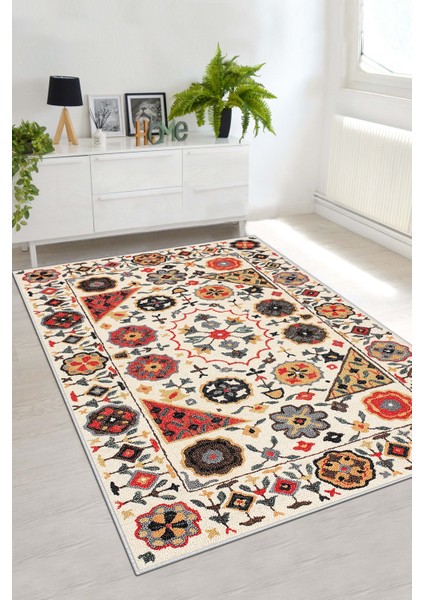 Makinede Yıkanabilir Kaymaz Taban Leke Tutmaz Salon Halısı Mutfak Halısı ve Yolluk