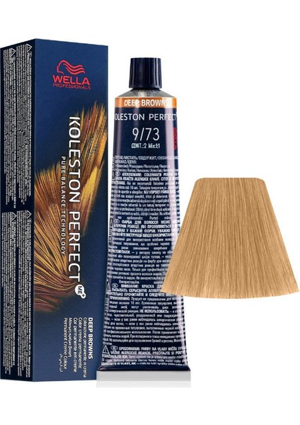 Koleston Perfect Saç Boyası 60 ml No -9.73 Çok Açık Kum Altın Sarısı