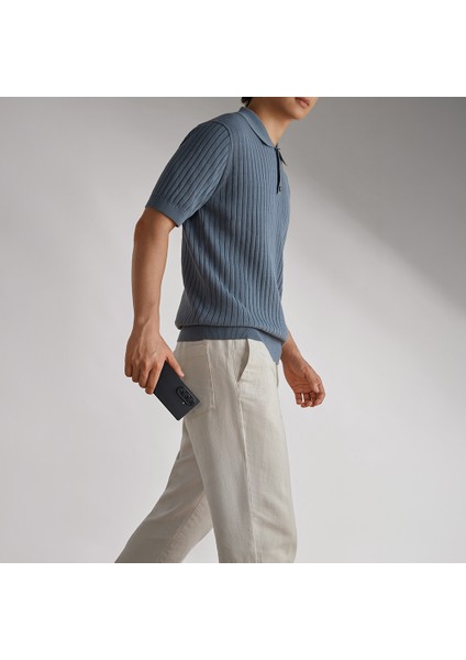 Galaxy Z Fold 7 Uyumlu Kılıf M-Safe Şarjlı 600D Aramid Pitaka Ultra-Slim Classic Serisi Siyah-Gri