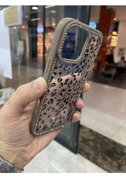 Iphone 15 Pro Max Kenarları Elmas Taşlı Kapak Premium Darbe Korumalı Kılıf modelleri