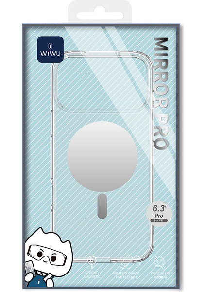 iPhone 17 Pro Kılıf M-Safe Şarj Özellikli Wiwu MCC-701 Aynalı Pro Serisi Sert Pc Kapak Şeffaf fırsatları