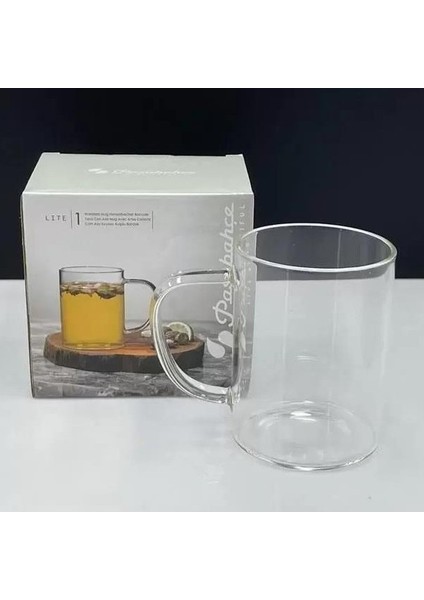 Lite Borosilikat Kupa Bardak 450CC