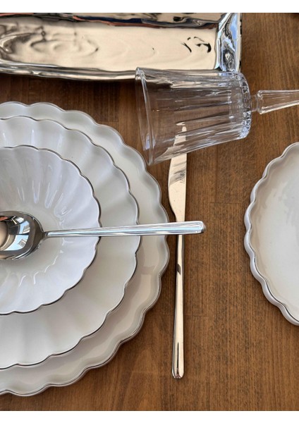 Yemek Takımı Royal Charme Twist Silver 82 Parça 6 Kişilik indirimleri