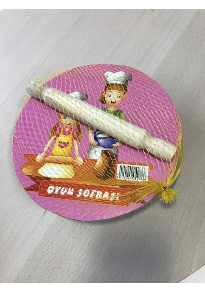 Ahşap Çocuk Oyun Hamur Tahtası Merdaneli Oyun Sehpası