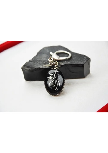 Mevlana Model Oltu Taşı Anahtarlık