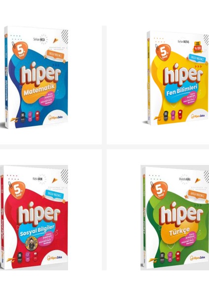 Hiperzeka 5. Sınıf Hiper Tüm Dersler Konu Anlatımlı Soru Bankası