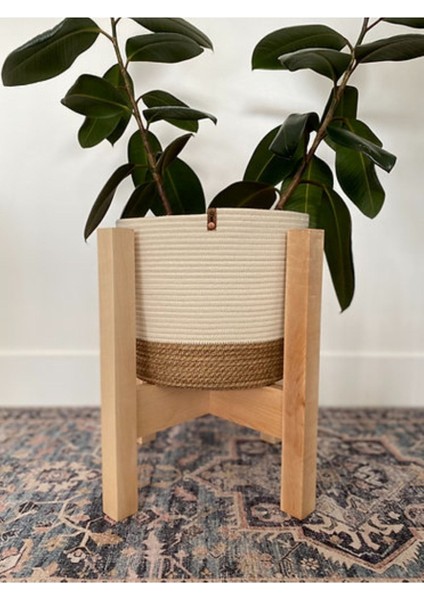 2 Li Dekoratif Jüt Hasır Sepet Saksı 25CM x 25 Cm, Jüt Hasır Saksılık, Dekoratif Saksı ve Havluluk modelleri