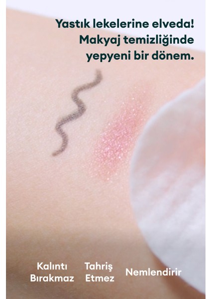 Stress Relieving Purefull Lip And Eye Remover Pad 10 Pads - Cildi Kurutmayan Dudak ve Göz Makyaj Arındırıcı Pamuk Ped fiyatları