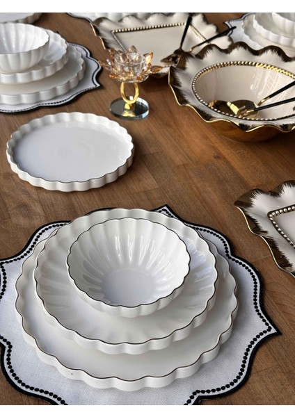 Yemek Takımı Royal Charme Twist Gold 40 Parça 6 Kişilik modelleri