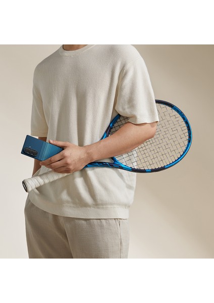 Galaxy Z Fold 7 Uyumlu Kılıf M-Safe Şarjlı Aramid Pitaka Tactile Woven Serisi Kapak Mavi