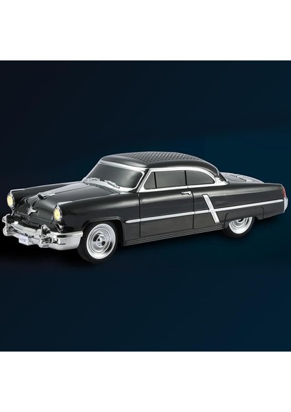 Kablosuz Hoparlör Bluetooth 1957 Lincoln Capri Görünümlü Bluetooth Klasik Araba Hoparlör ve Fm Radyo Ofis Ev Için USB Sd Aux Girişli Kablosuz Speaker WS-1957 (Siyah)