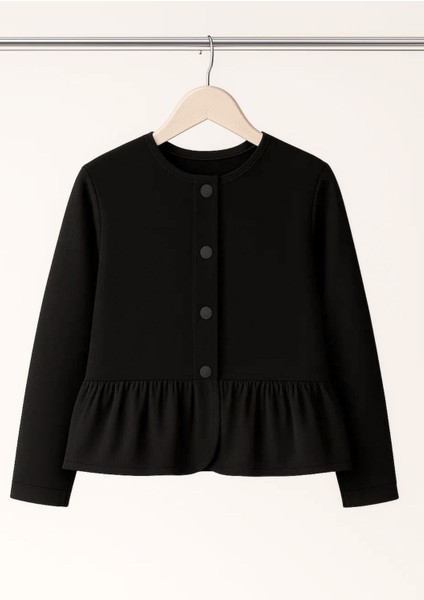 Kız Çocuk Siyah Peplum Ceket ve Etek Takımı fiyatları